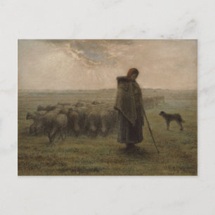 Postal Shepherdess y su multitud el 1862-63