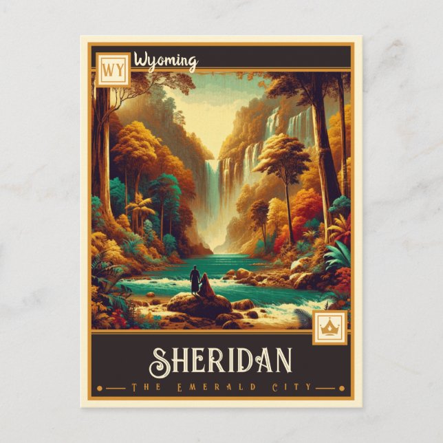 Postal Sheridan, Wyoming | Vintage (Anverso)