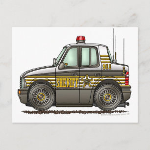 Postal Sheriff Car Patrol Car Law