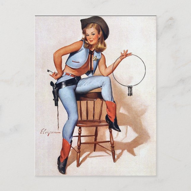 Postal Sheriff Pin-Up (Anverso)