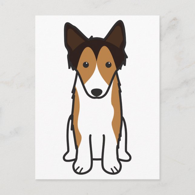Postal Shetland Sheepdog Dog Personalizado (Anverso)