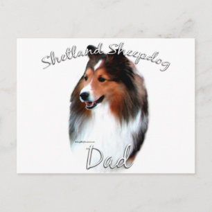 Postal Shetland Sheepdog (sable) Papá 2