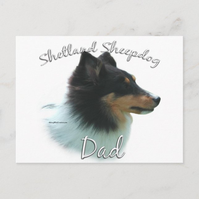 Postal Shetland Sheepdog (tri) Dad 2 (Anverso)