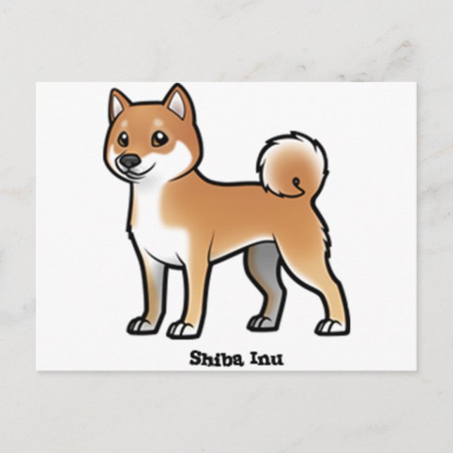 Postal shiba inu (Anverso)