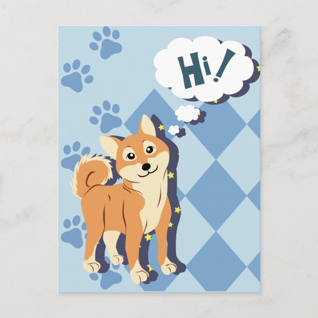 Postal Shiba Inu (Anverso)