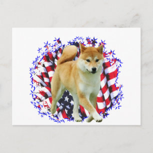 Postal Shiba Inu Patriot