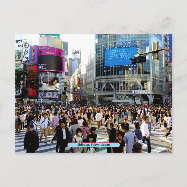 Postal Shibuya, Tokio, Japón (Anverso)