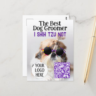 Postal Shih Tzu, el mejor novio de perros, no el código Q