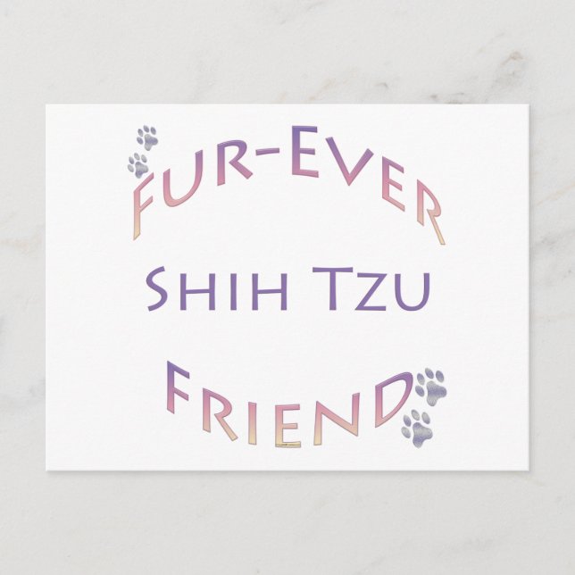 Postal Shih Tzu Furever Friend (Anverso)