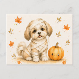 Postal Shih Tzu Momia Halloween