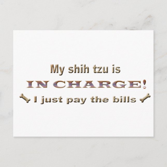 Postal shihtzu (Anverso)