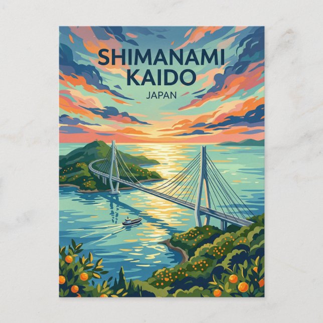 Postal Shimanami Kaido Japón (Anverso)