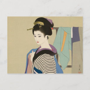 Postal Shimura Tatsumi - Dos sujetos de mujeres japonesas