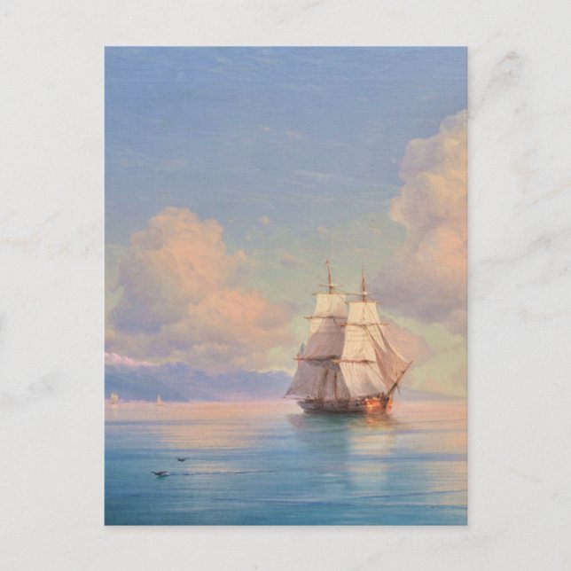 Postal Ship off the coast - Ivan Aivazovsky (Anverso)