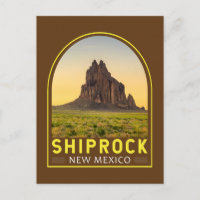 Shiprock New Mexico Retro Emblem Art Vintage