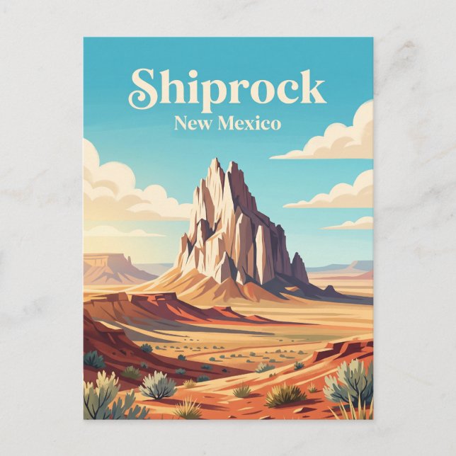 Postal Shiprock, Nuevo México (Anverso)