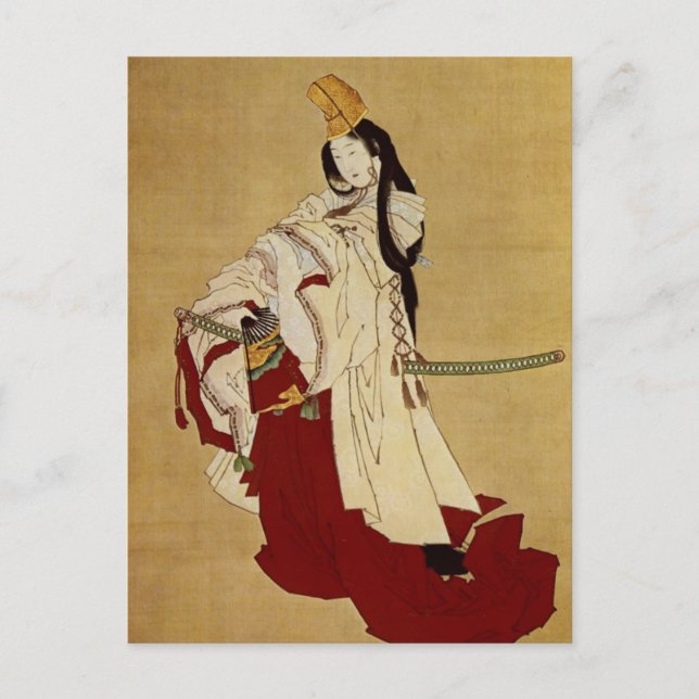 Postal Shirabyōshi Hokusai Bella Artes japonés (Anverso)