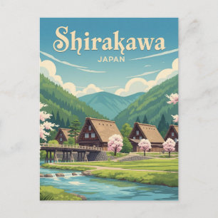Postal Shirakawa Gifu Japón Travel