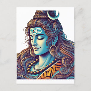 Postal Shiva Eterna: El Yogi Supremo en las bobas divinas