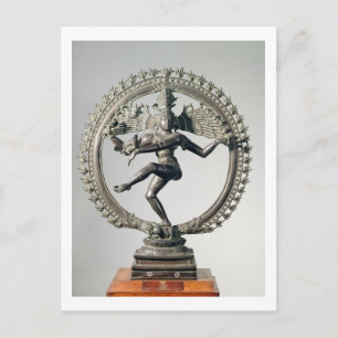 Postal Shiva Nataraja, Tamil Nadu, Late Chola (bronce)