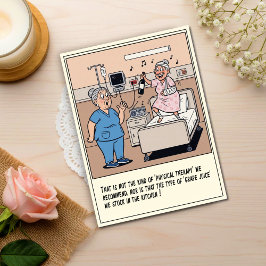 Postal Shocked Nurse Watches Patient Dance Get Well