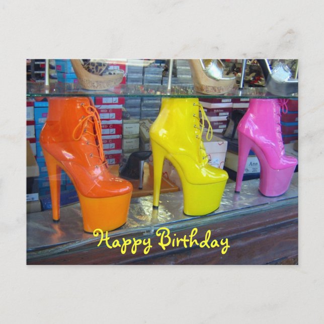 Postal Shoes Happy Birthday (Anverso)
