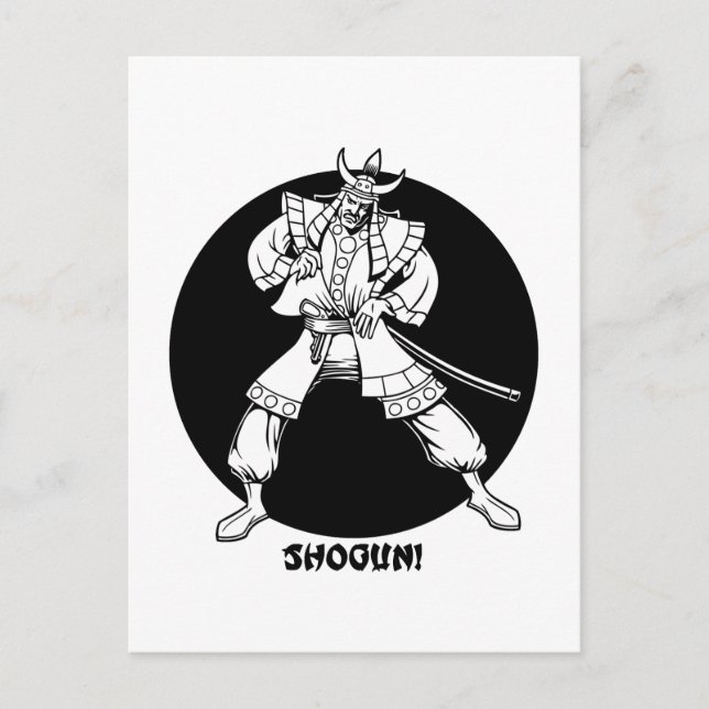 Postal ¡Shogun! (Anverso)