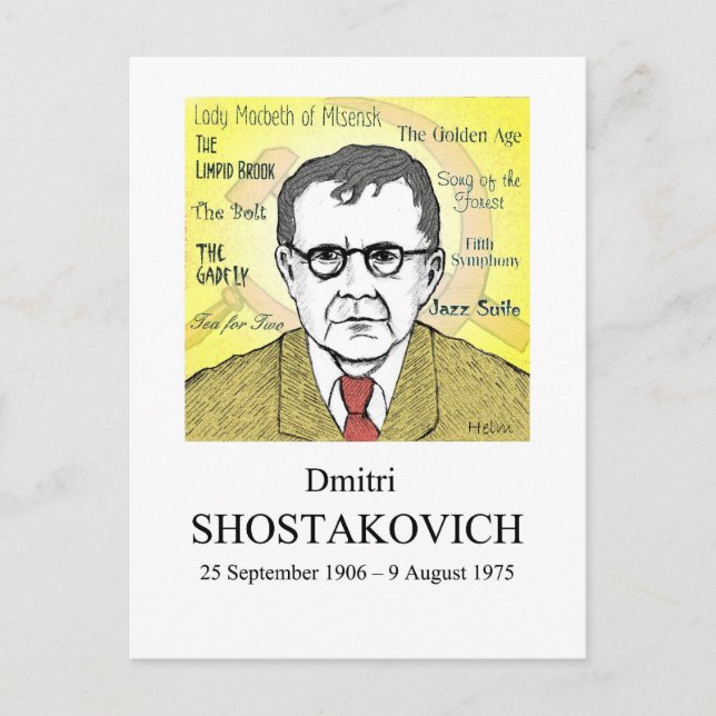 Postal Shostakovich (Anverso)