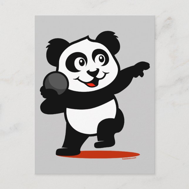Postal Shot Put Panda (Anverso)