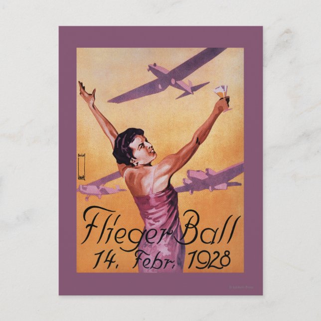 Postal Show de aviación en el Hotel Wagner Promo Poster (Anverso)