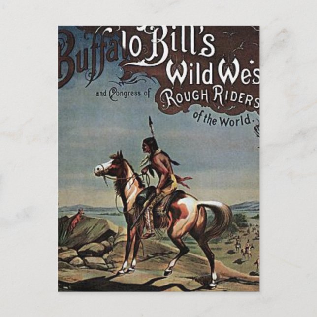 Postal Show Wild West de Buffalo Bills (Anverso)
