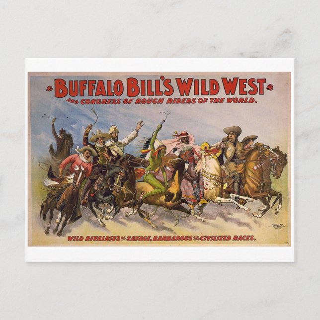 Postal Show Wild West de Buffalo Bills (Anverso)