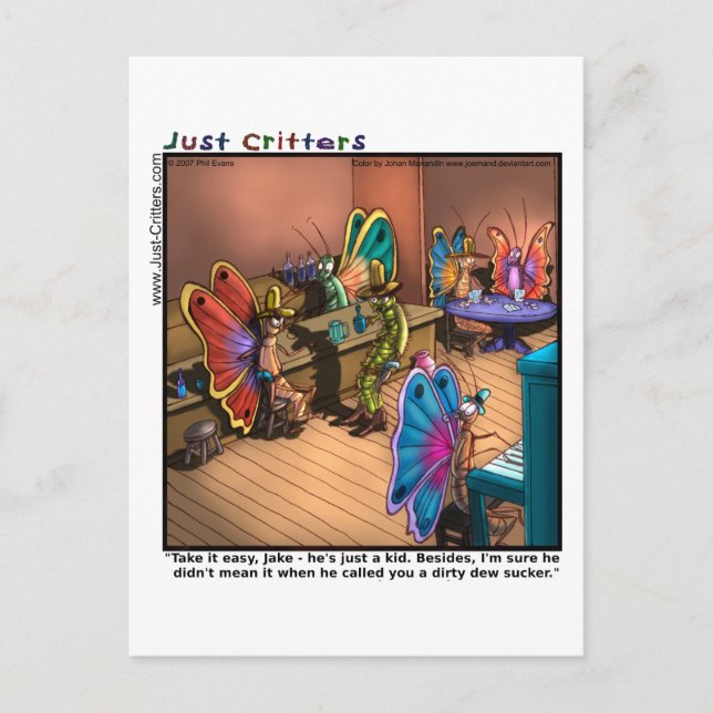 Postal Showdown Butterfly (Anverso)