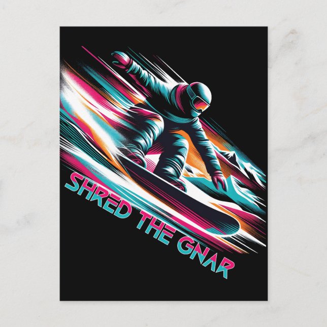 Postal Shred the Gnar Snowboard (Anverso)