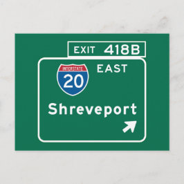 Postal Shreveport, Rótulo de la carretera LA