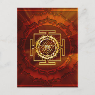 Postal Shri Yantra - Conductor cósmico de energía