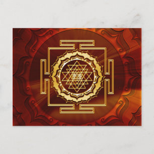 Postal Shri Yantra - Conductor cósmico de energía