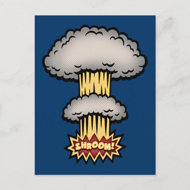 Postal ¡SHROOM! -color (Anverso)