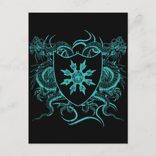 Postal Shuriken Dragons (Anverso)