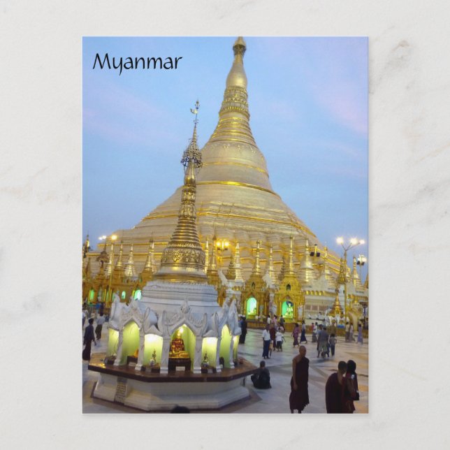 Postal shwedagon de myanmar (Anverso)