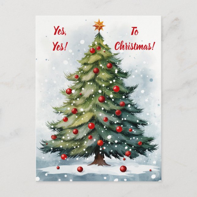 Postal ¡Sí a los Navidades! (Anverso)