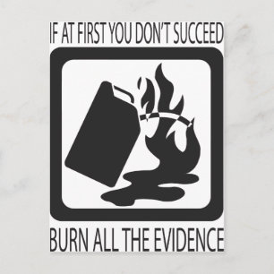 Postal Si al principio no tienes éxito