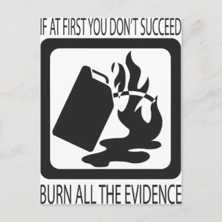 Postal Si al principio no tienes éxito