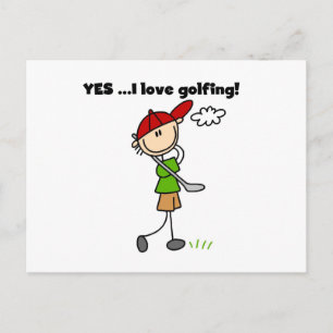 Postal Sí, amo jugar golf