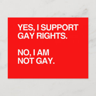 POSTAL SÍ, APOYO LOS DERECHOS DE LOS GAYS