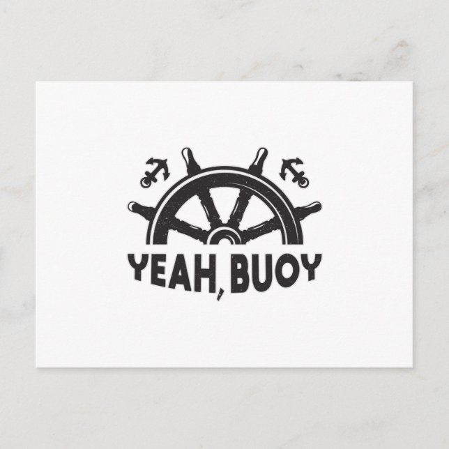 Postal Sí Barco Buoy Navegación Mar (Anverso)