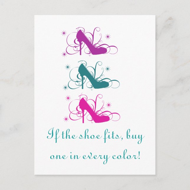 Postal Si El Zapato Se Ajusta A La Postcard (Anverso)