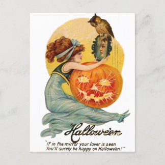 Postal Si en espejo tu amor es visto