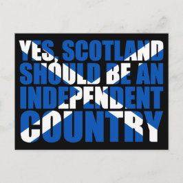 Postal Sí, Escocia debería ser un país independiente,