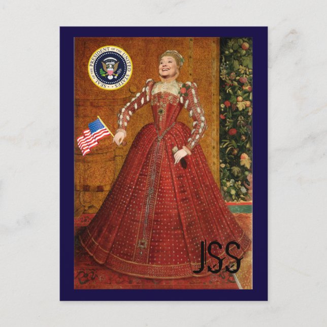 Postal Si Hillary gana JSS (Anverso)